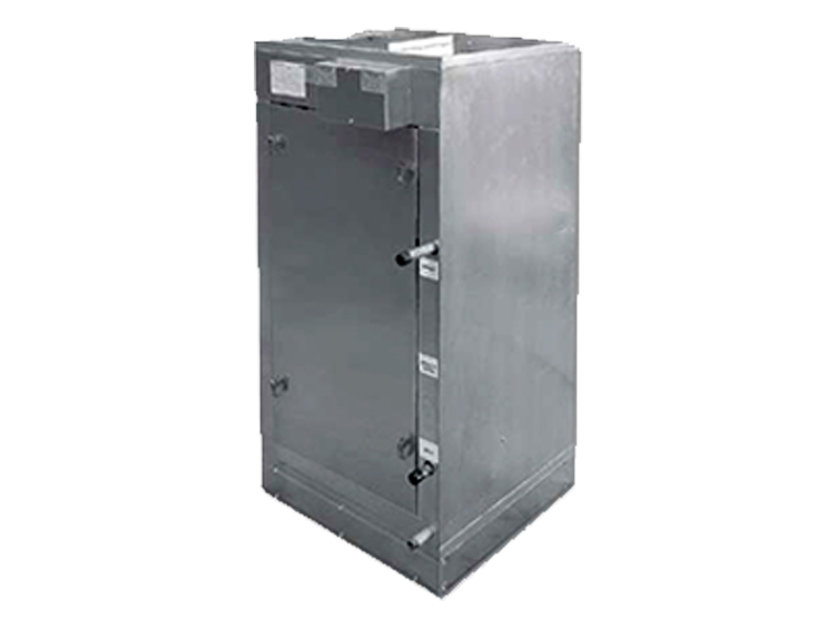 vertical reduced footprint blower coil units