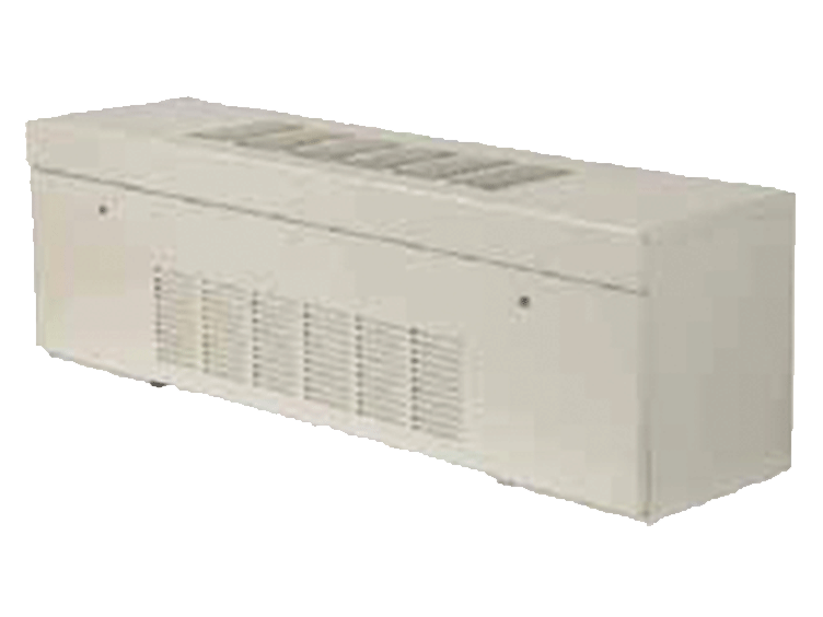 Vertical low profile fan coil unit