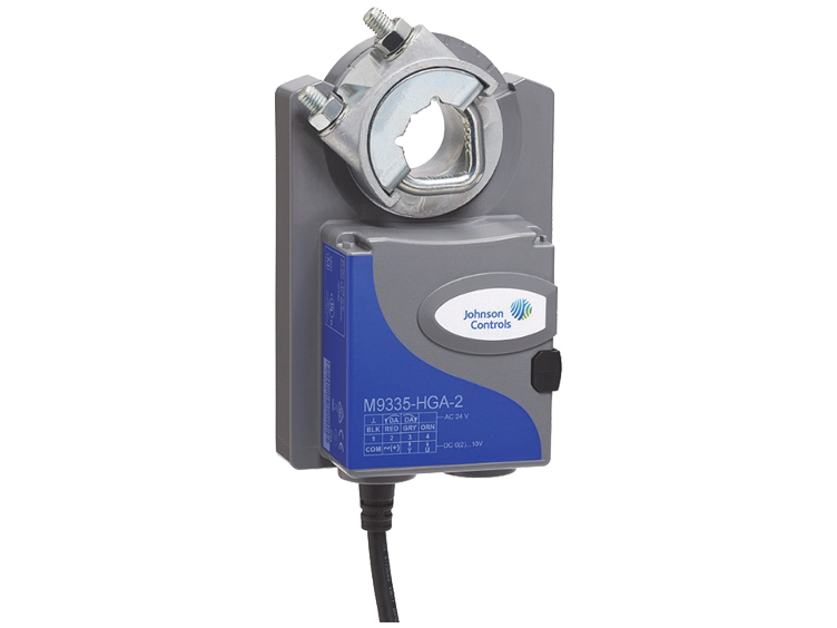 Display of a Johnson Controls M9335-HGA-2 Damper Actuator