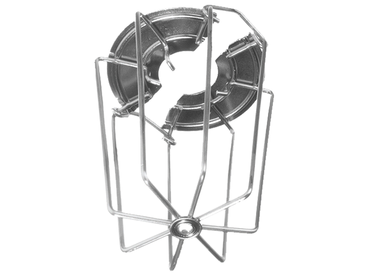 A silver sprinkler nozzle accessory