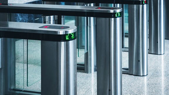 A series of card access machines