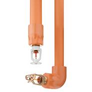 A close up of CPVC sprinklers