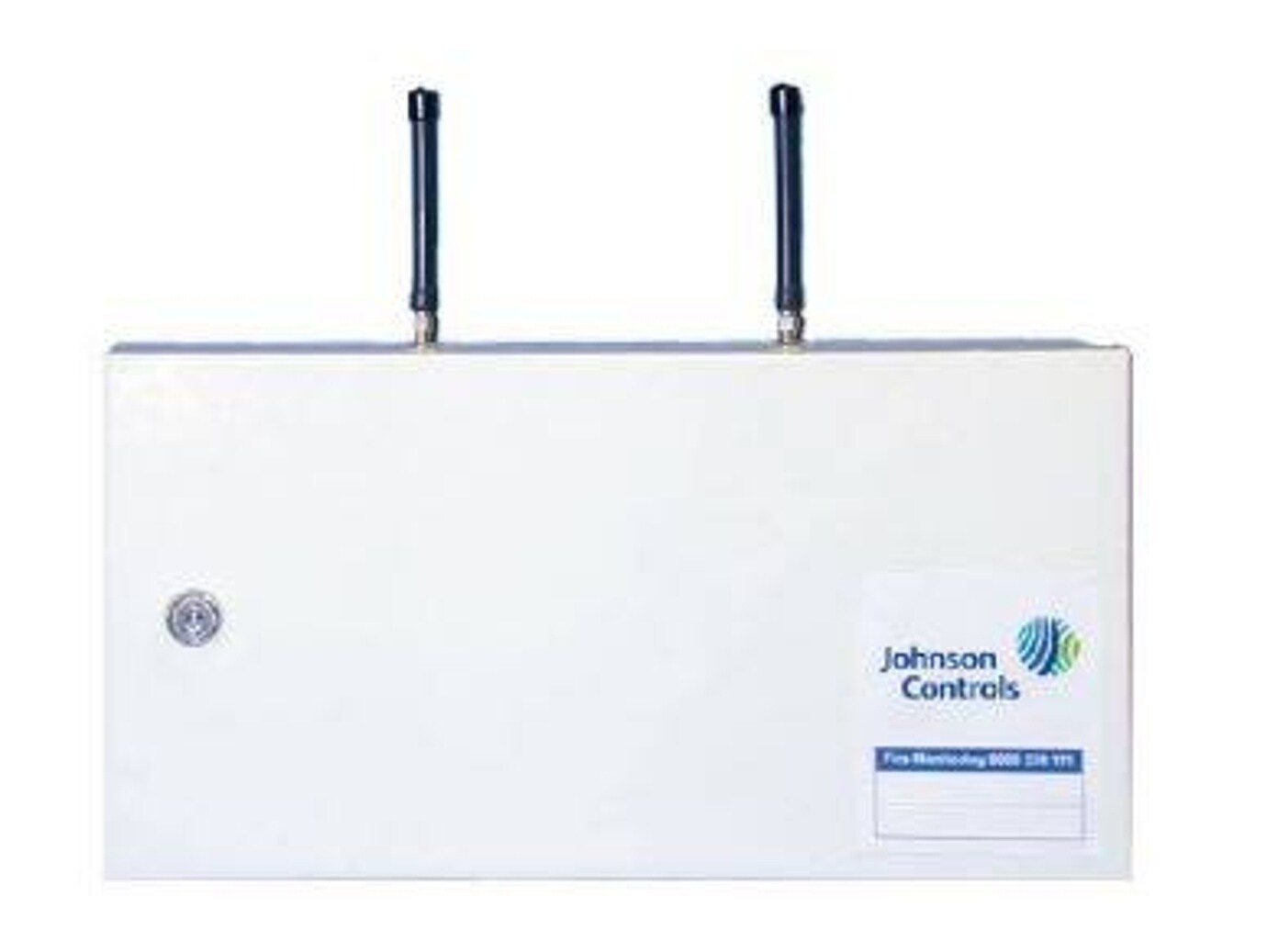 Johnson Controls wireless monitoring unit with dual antennas for fire alarm communication