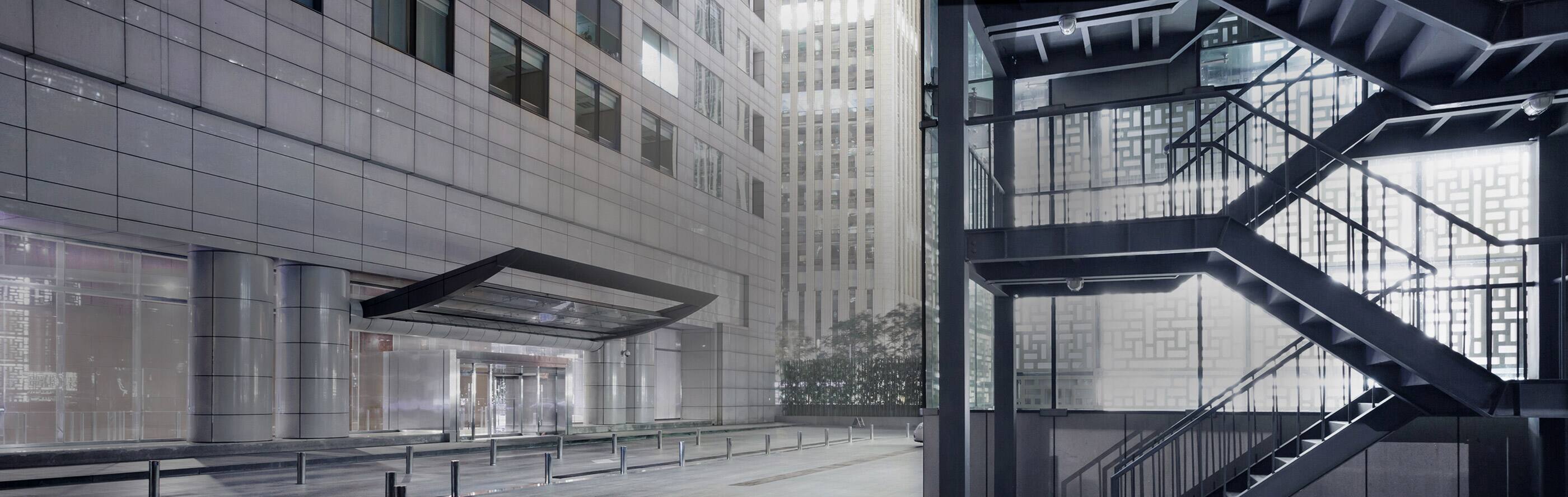 parking lot stairwell