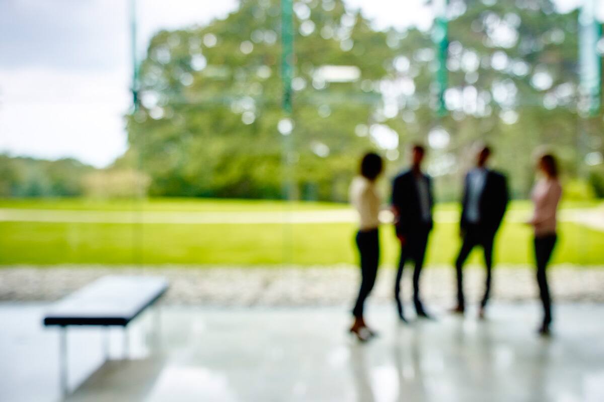 blurredsilhoutteswindowlobby